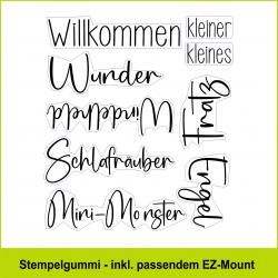 Willkommen - Stempelgummi